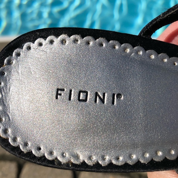 Black & Silver Sparkle Sandal Heels - Picture 7 of 11